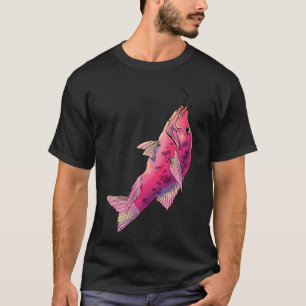Roze vis, vis t-shirt