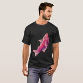 Roze vis, vis t-shirt (Voorkant volledig)