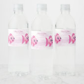 Roze Vis Water Fles Etiket (Flessen)