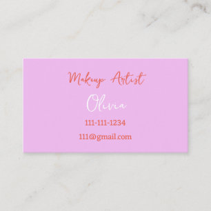 ROZE VISAGIST BEDRIJFSKAART VISITEKAARTJE