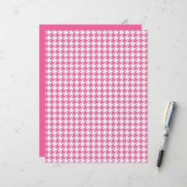 Roze visgraatpatroon Klassiek chique preppy plezie