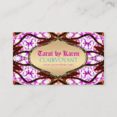 Roze Visionary Goddess Tarot Visitekaartjes (Voorkant)