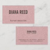 Roze Visitekaartje (Voorkant / Achterkant)