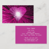 Roze visitekaartje (Voorkant / Achterkant)