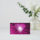 Roze visitekaartje (Staand voorkant)