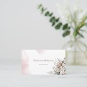 Roze Visitekaartje (Staand voorkant)