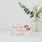 Roze Visitekaartje (Staand voorkant)