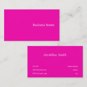 Roze Visitekaartje (Voorkant / Achterkant)