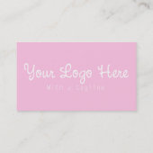 Roze Visitekaartje (Achterkant)