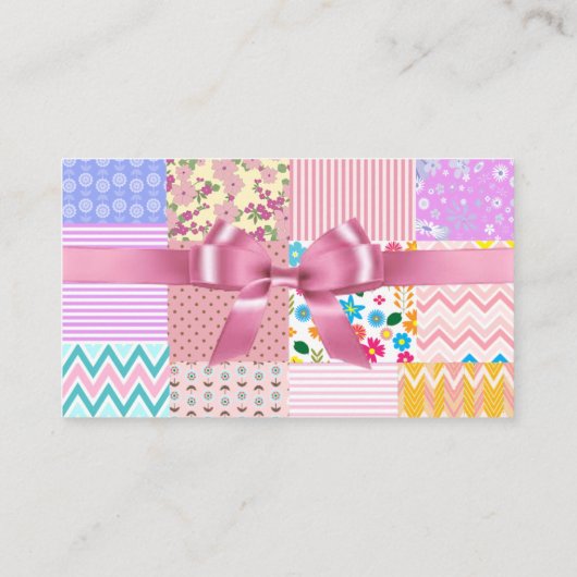  roze Visitekaartje (Achterkant)