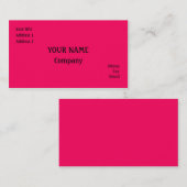 Roze Visitekaartje (Voorkant / Achterkant)