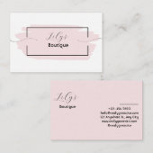 Roze visitekaartje (Voorkant / Achterkant)