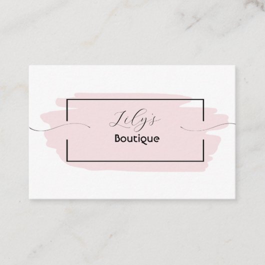 Roze visitekaartje (Voorkant)