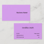 Roze Visitekaartje (Voorkant / Achterkant)