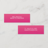 Roze Visitekaartje (Voorkant / Achterkant)