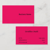 Roze Visitekaartje (Voorkant / Achterkant)
