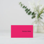 Roze Visitekaartje (Staand voorkant)
