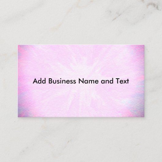  roze visitekaartje (Voorkant)