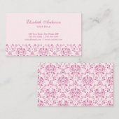  roze visitekaartje (Voorkant / Achterkant)