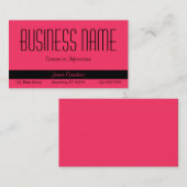 Roze Visitekaartje (Voorkant / Achterkant)