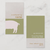 Roze Visitekaartje (Voorkant / Achterkant)