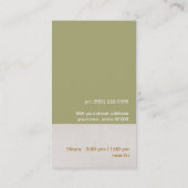 Roze Visitekaartje (Achterkant)