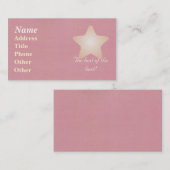 Roze Visitekaartje (Voorkant / Achterkant)