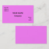 Roze Visitekaartje (Voorkant / Achterkant)