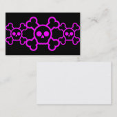 Roze Visitekaartje aan de schedel (Voorkant / Achterkant)