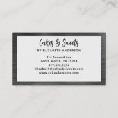 Roze Visitekaartje van de eenvoudige mixer "Floral (Achterkant)