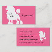 Roze Visitekaartje van de tandprog (Voorkant / Achterkant)