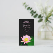 Roze Visitekaartje van de Waterlily (Staand voorkant)