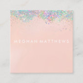 Roze Visitekaartje van het Square  van de Beaukle- (Voorkant)