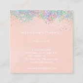 Roze Visitekaartje van het Square  van de Beaukle- (Achterkant)