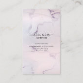 Roze Visitekaartje voor esthetische zorg (Achterkant)