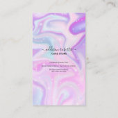 Roze Visitekaartje voor esthetische zorg (Achterkant)