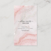 Roze Visitekaartje voor esthetische zorg (Achterkant)