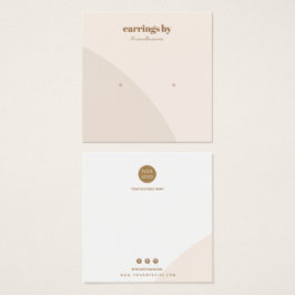 Roze Visitekaartje voor het oorklaar beeldscherm