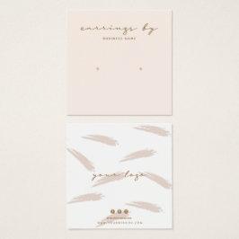 Roze Visitekaartje voor het oorklaar beeldscherm