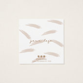 Roze Visitekaartje voor het oorklaar beeldscherm (Achterkant)