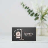 Roze Visitekaartje voor het reinigen (Staand voorkant)