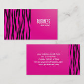 Roze Visitekaartje voor hoger afdrukontwerp (Voorkant / Achterkant)