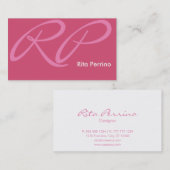 Roze Visitekaartjes (Voorkant / Achterkant)