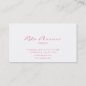 Roze Visitekaartjes (Achterkant)