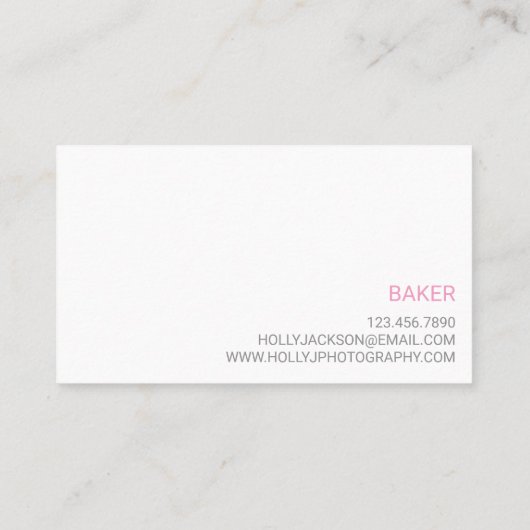 Roze Visitekaartjes (Achterkant)