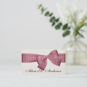  roze Visitekaartjes (Staand voorkant)