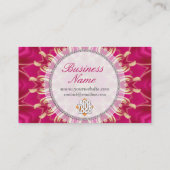 Roze Visitekaartjes met de Golden Solar Star (Achterkant)