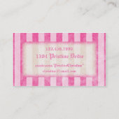 Roze Visitekaartjes met strips (Achterkant)