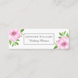 Roze Visitekaartjes van Floral