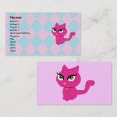 Roze Visitekaartjes van keukengerei (Voorkant / Achterkant)